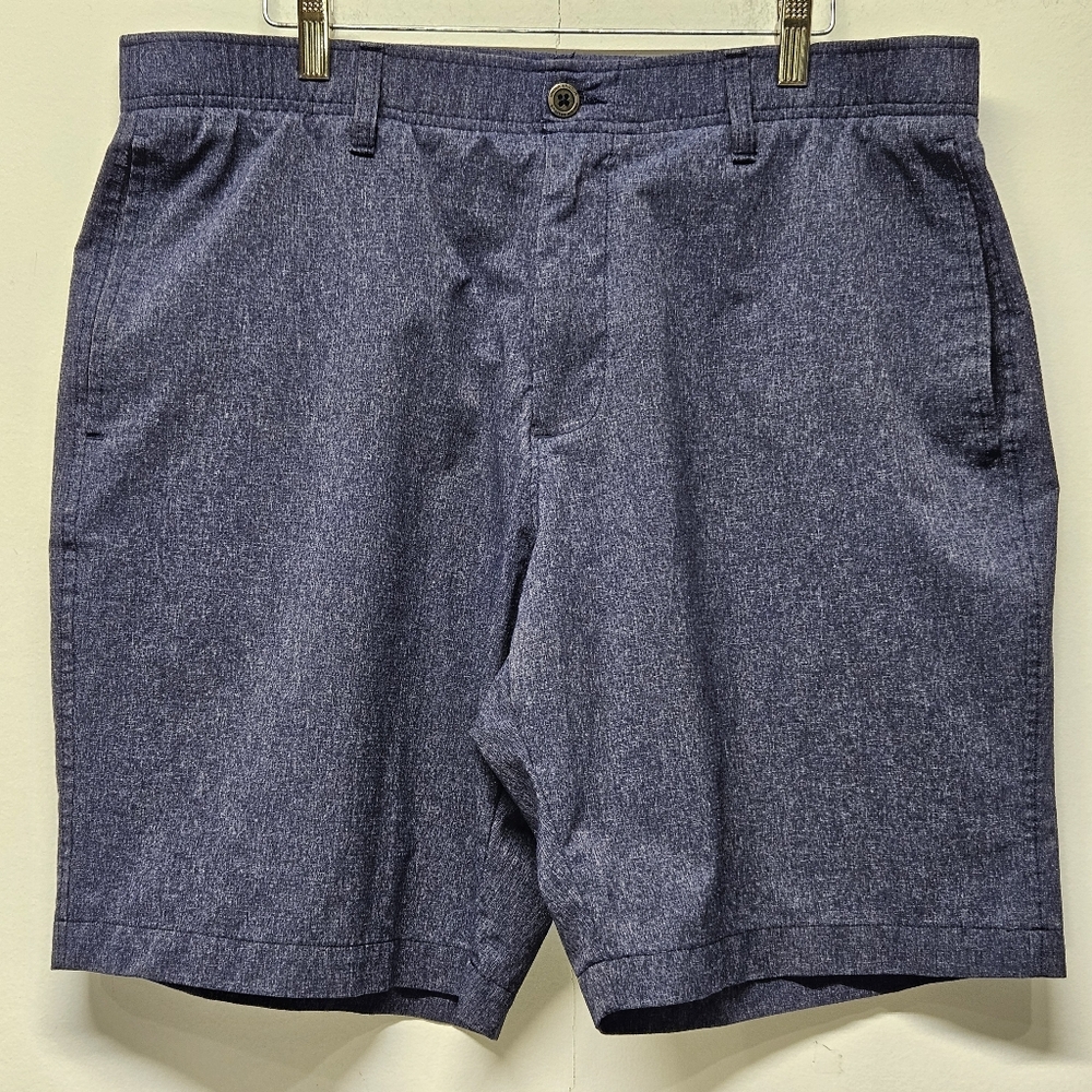 Under Armour Performance Shorts 9" Mens 38 Navy Flat Front Golf Casual